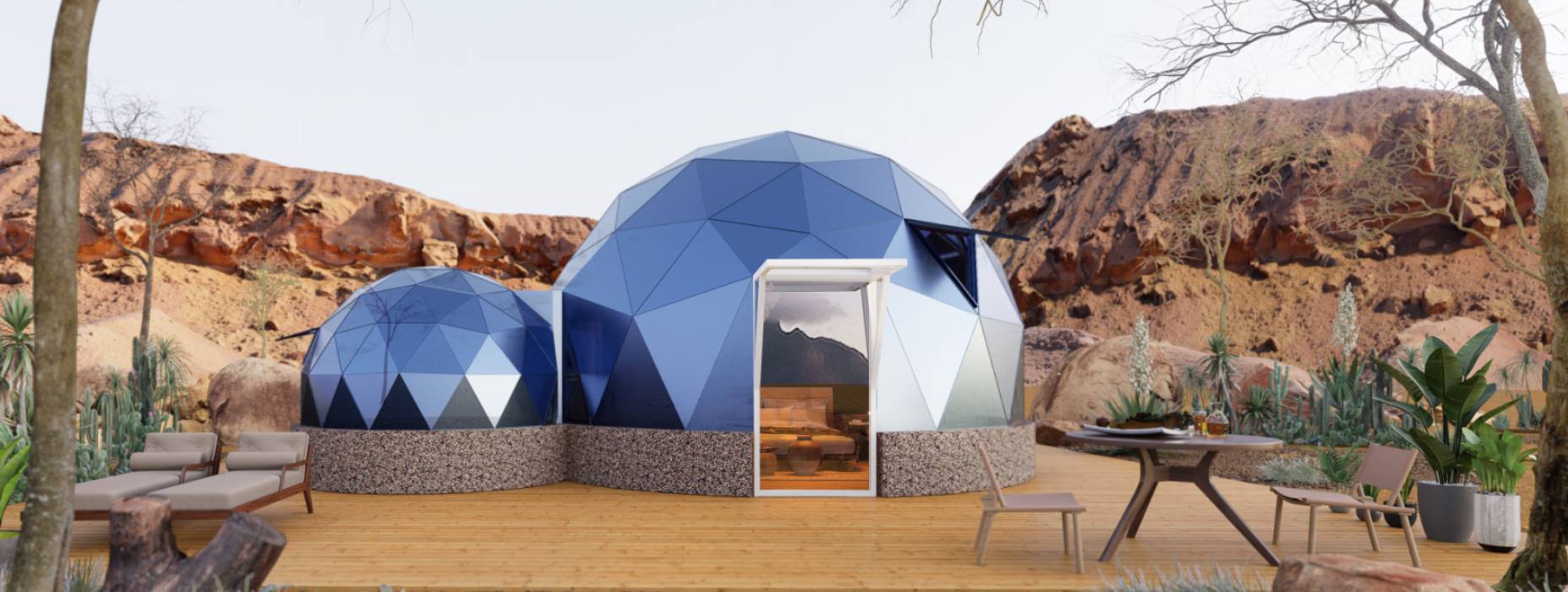 含山县球形智能光伏玻璃星空房